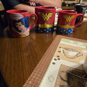 I have 3 very nice wonder women cups.